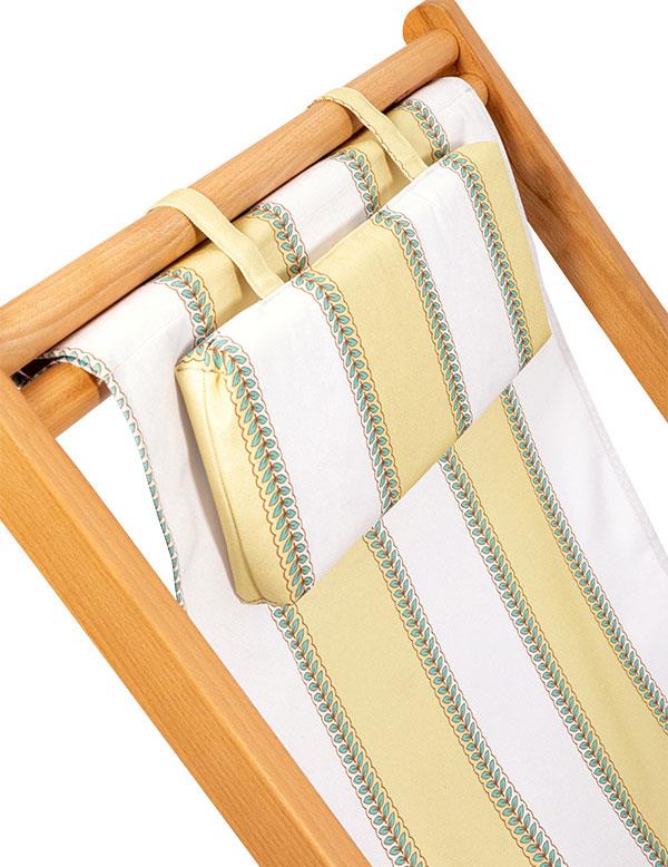 Willow Stripe Fringed Deck Chair 34676