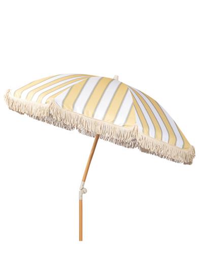 Willow Stripe Fringed Outdoor Umbrella 34677