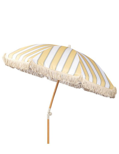 Willow Stripe Fringed Outdoor Umbrella 34677