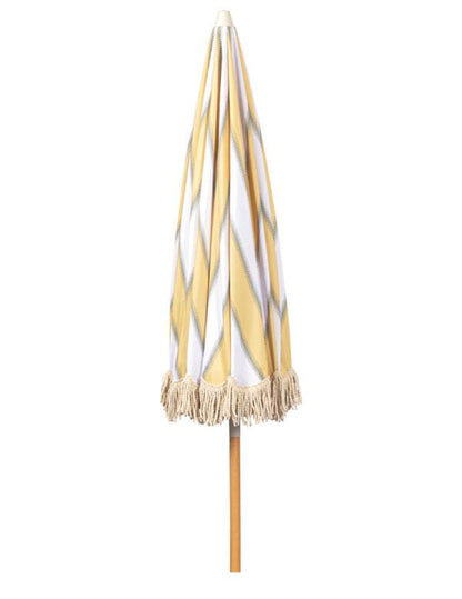 Willow Stripe Fringed Outdoor Umbrella 34677