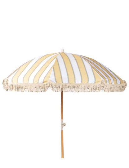 Willow Stripe Fringed Outdoor Umbrella 34677