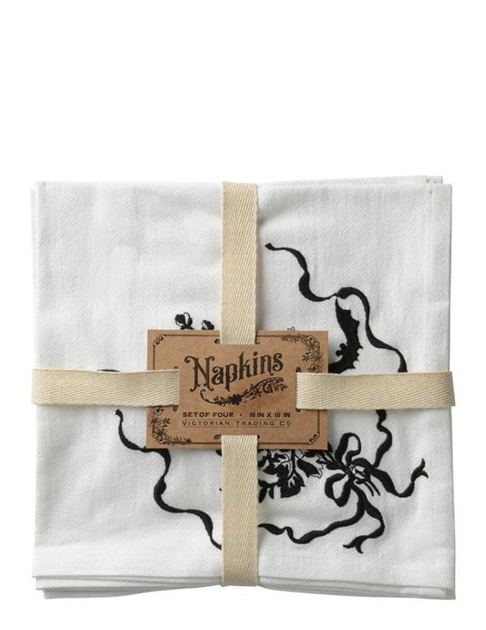 Beau Bouquet Embroidered Napkins (set Of 4) 34679 by Victorian Trading Co