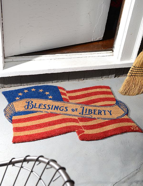 Blessings Of Liberty Coir Mat 34718 by Victorian Trading Co