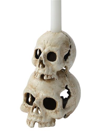 Stacked Skulls Candle Holder 34816 by Victorian Trading Co