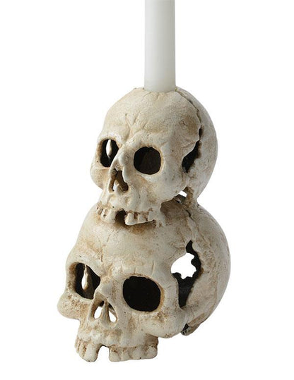 Stacked Skulls Candle Holder 34816 by Victorian Trading Co