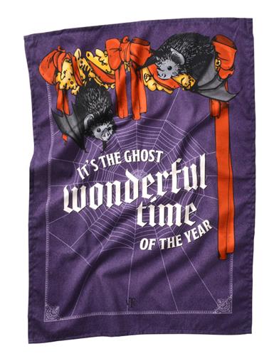 Ghost Wonderful Time Of The Year Tea Towel 34824 by Victorian Trading Co