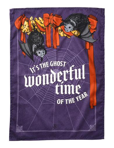Ghost Wonderful Time Of The Year Tea Towel 34824 by Victorian Trading Co