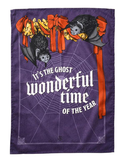 Ghost Wonderful Time Of The Year Tea Towel 34824 by Victorian Trading Co