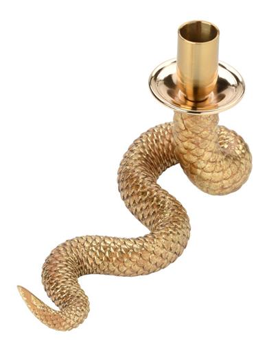 Serpentine 9 X 5" Candlestick 34857 by Victorian Trading Co