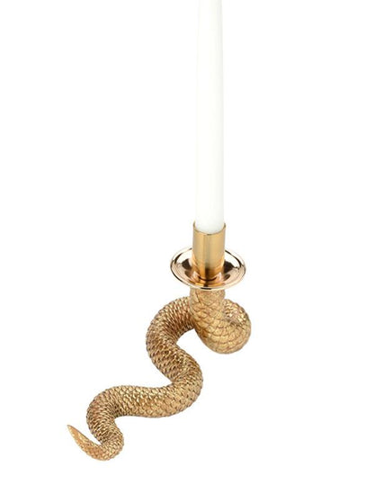 Serpentine 9 X 5" Candlestick 34857 by Victorian Trading Co