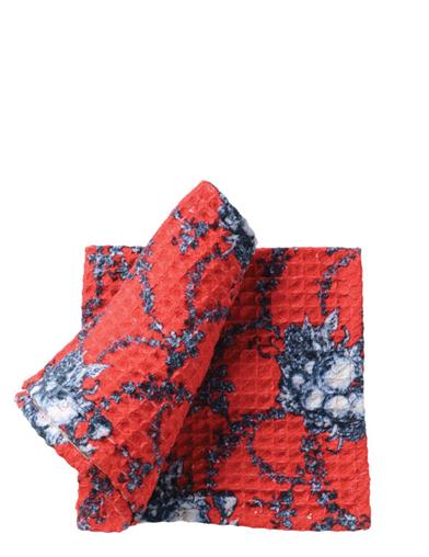 Summer Fruit Toile Waffle Weave Towels (set Of 3) 34861 by Victorian Trading Co
