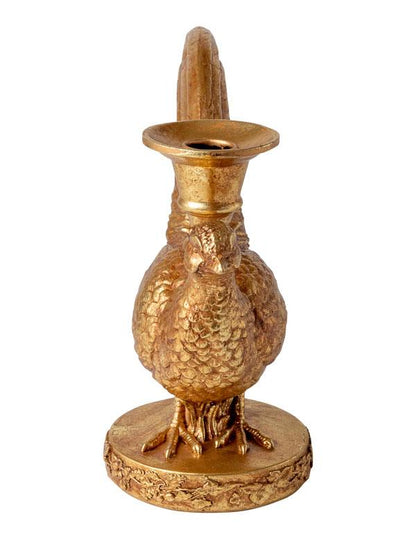 Gilded Pheasant Candle Stick Holder 34867