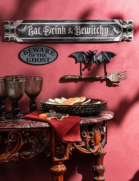 Eat Drink And Bewitchy Wooden Sign 34877