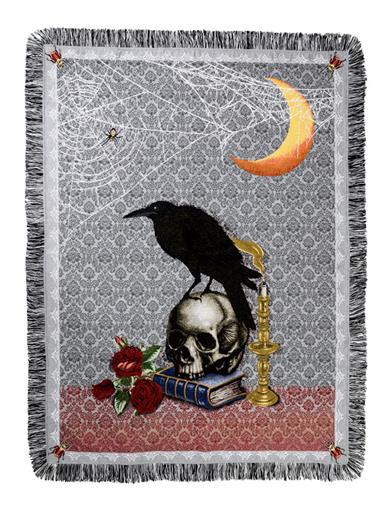 Memento Mori Tapestry Throw 34898 by Victorian Trading Co