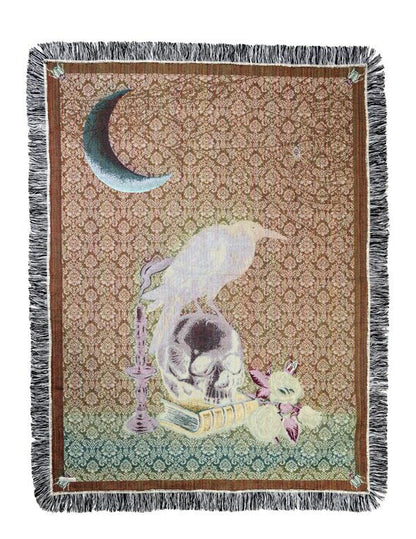Memento Mori Tapestry Throw 34898 by Victorian Trading Co