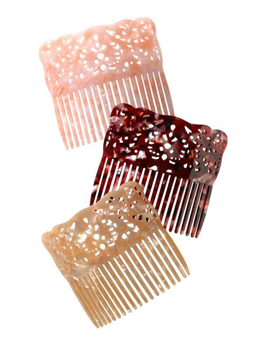 Pearlescent Hair Combs (set Of 3) 34933