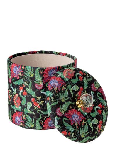 Jacobean Velvet Storage Rounds (set Of 2) 35002