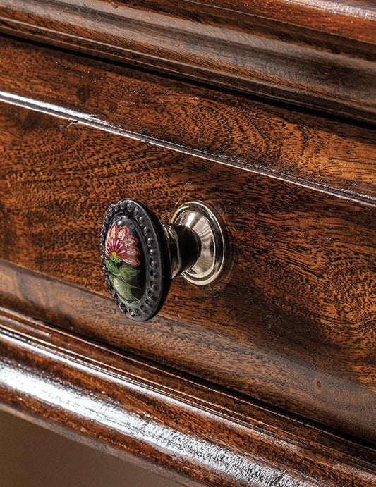 Jacobean Rose Drawer Pulls (set Of 2) 35018 by Victorian Trading Co