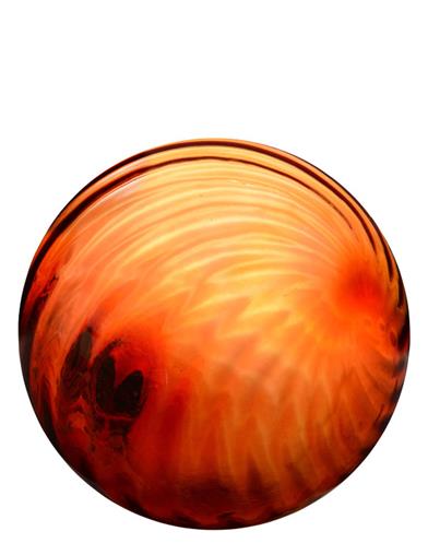 Red Swirl Glass Gazing Ball 35022
