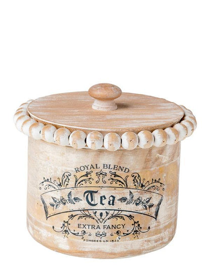 Quaint Cottage Tea Canister 35030 by Victorian Trading Co