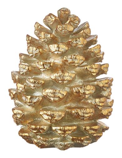 9" Gilded Grandeur Pinecone 35067 Victorian Trading Co