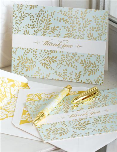 Amelie Damask Thank You Notes 35082