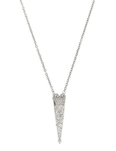 Silver Tone Scissor Holder Necklace 35111 by Victorian Trading Co