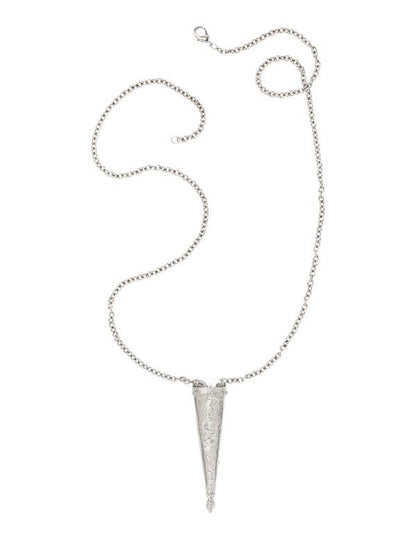 Silver Tone Scissor Holder Necklace 35111 by Victorian Trading Co