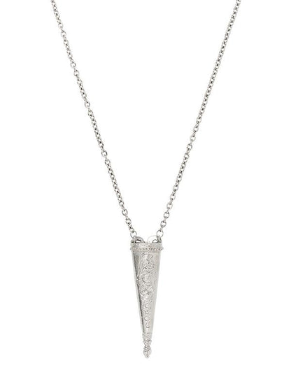 Silver Tone Scissor Holder Necklace 35111 by Victorian Trading Co