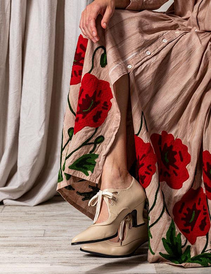 Field Of Poppies Shirtdress 35154 Small  by Victorian Trading Co