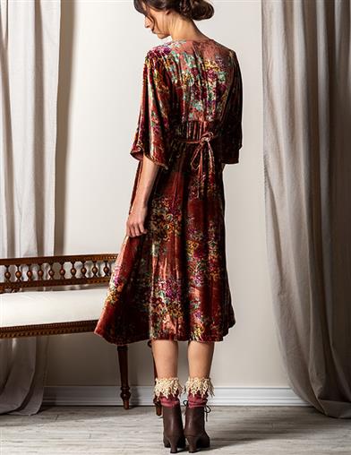 April Cornell Marigold Velvet Dress 35282