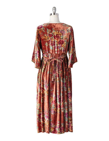 April Cornell Marigold Velvet Dress 35282