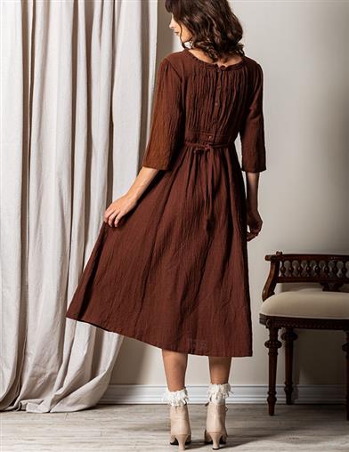 April Cornell Walnut Dress Size Xtra-Large 35285 by Victorian Trading Co