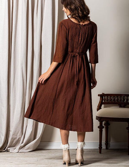 April Cornell Walnut Dress Size Xtra-Large 35285 by Victorian Trading Co