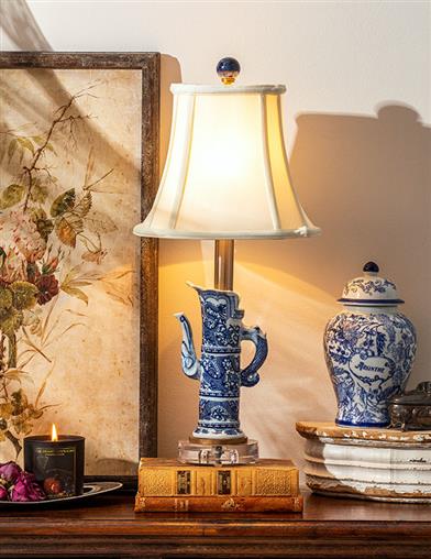 Blue Dragon Pitcher Lamp 35317 by Victorian Trading Co