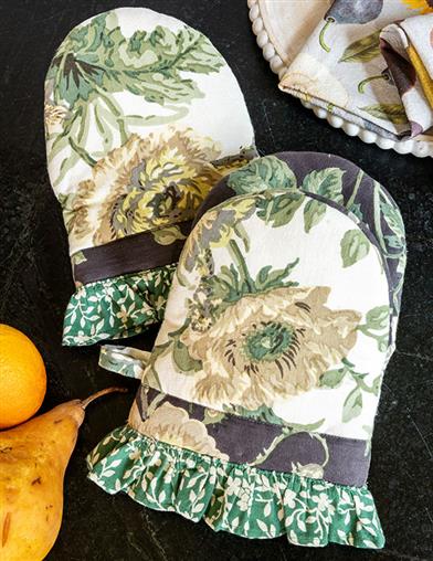 April Cornell Florentine Mini Oven Mitts 35355 by Victorian Trading Co