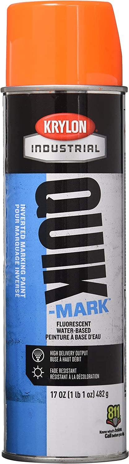 MARKING PAINT: FLUORESCENT ORANGE, 20 OZ. Work Day, Orange